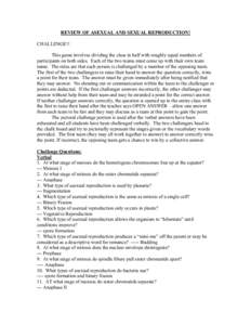 Microsoft Word - REVIEW OF ASEXUAL AND SEXUAL REPRODUCTION.doc