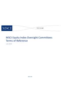 Index / Stock market index / RiskMetrics / Global Industry Classification Standard / Economics / MSCI / Financial economics
