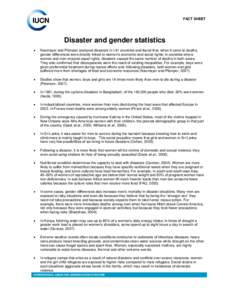 Microsoft Word - Disaster and Gender Statistics.doc
