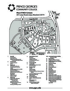 Map of Main Campus 301 Largo Road, Largo, Maryland[removed].