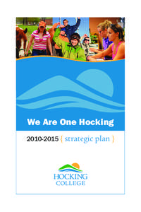 We Are One Hocking[removed] { strategic plan } goal 1:  { we serve }