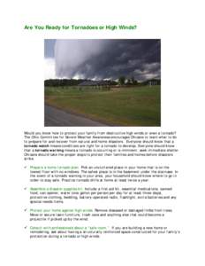 Meteorology / Atmospheric sciences / Tornado / Storm / Wind / Tornado myths / Moore tornado