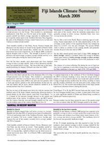 FIJI METEOROLOGICAL SERVICE Private Mail Bag (NAP0351) Nadi Airport, Fiji Islands Ph: +[removed], Fax: +[removed]Email: [removed] See online version at http://www.met.gov.fj