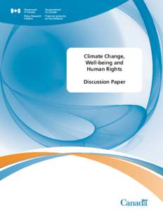Climate Change, Well-being and Human Rights