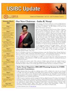 February/March 2008 Page 1  Our New ChairmanIndra K. Nooyi