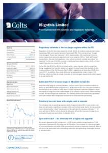 iSignthis Limited Patent protected KYC solution and regulatory tailwinds A research initiative by Canaccord Genuity  Regulatory tailwinds in the key target regions within the EU