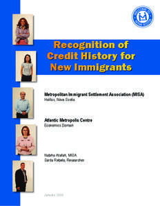 Recognition of Credit History for New Immigrants