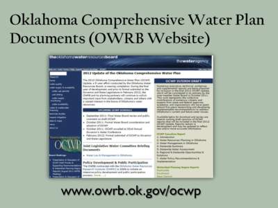 WATER LAW AND MANAGEMENT IN OKLAHOMA