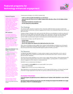 LungHealthNetwork_InfoSheet_2012_TechnologyEnhancedEngagement.indd