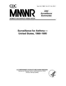 April 24, [removed]Vol[removed]No. SS-1 TM CDC Surveillance Summaries