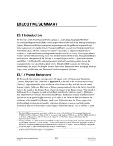 Russian River Estuary Management Project Draft EIR