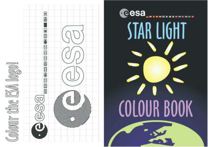 Colour the ESA logo!  STAR LIGHT COLOUR BOOK