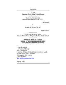 Microsoft Word - Final UCS Amicus Brief - NASA v Nelson[removed]doc