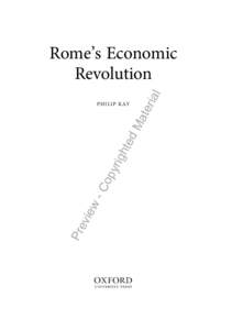 Rome / Ancient history / Roman economy / Ancient Rome / Roman Empire / Roman Republic