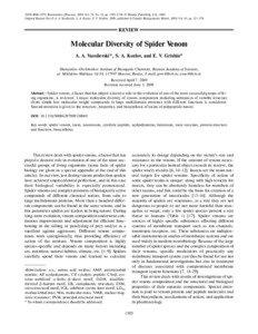 ISSN[removed], Biochemistry (Moscow), 2009, Vol. 74, No. 13, pp[removed]. © Pleiades Publishing, Ltd., 2009. Original Russian Text © A. A. Vassilevski, S. A. Kozlov, E. V. Grishin, 2009, published in Uspekhi Biologicheskoi Khimii, 2009, Vol. 49, pp[removed].