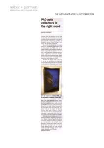 reiber + partners INTERNATIONAL ARTS COMMUNICATIONS THE ART NEWSPAPER 16 OCTOBER 2014  