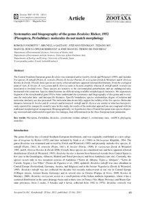 Systematics and biogeography of the genus Besdolus Ricker, 1952 (Plecoptera, Perlodidae): molecules do not match morphology