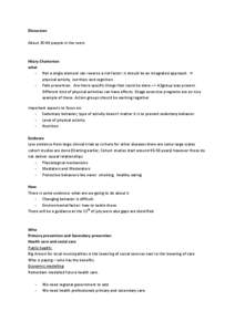 Discussion About[removed]people in the room Hilary Chatterton what - Not a single element can reverse a risk factor: it should be an integrated approach 