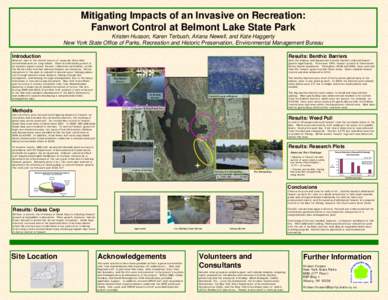 Mitigating Impacts of an Invasive on Recreation: Fanwort Control at Belmont Lake State Park