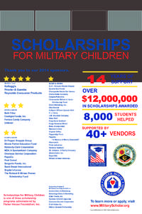 SCHOLARSHIPS FOR MILITARY CHILDREN Thank you to our 2014 sponsors.  $50,000 or more