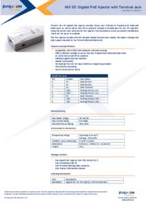 Electricity / Networking hardware / Power over Ethernet / Direct current / Proxim Wireless / Phantom power / Gigabit Ethernet / Electromagnetism / Ethernet / Electric power