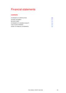 Financial statements CONTENTS STATEMENT OF CERTIFICATION 170