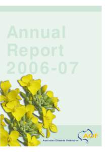 Annual ReportAustralian Oilseeds Federation