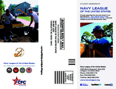 STUDENT MEMBERSHIP  NAVY LEAGUE OF THE UNITED STATES Proudly supporting the men and women of our