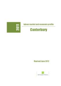 2011  labour market and economic profile Canterbury