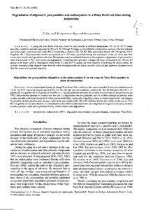 Vitis 34 (1), [removed]Degradation of oligomeric procyanidins and anthocyanins in a Tinta Roriz red wine during