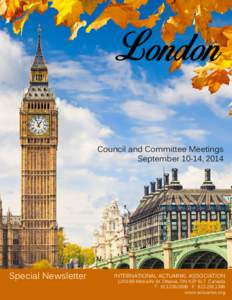 Special Newsletter  Council and Committee Meetings September 10-14, 2014  Special Newsletter