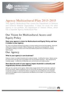 Microsoft Word - Defence-Agency-Multicultural-Plan2013-15.doc