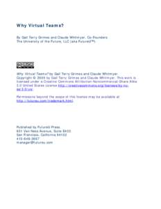 Microsoft Word - why_virtual_teams.doc