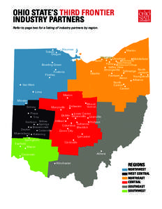 OHIO STATE’S THIRD FRONTIER INDUSTRY PARTNERS Refer to page two for a listing of industry partners by region. Maumee