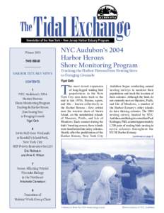 The  Tidal Exchange Newsletter of the New York ~ New Jersey Harbor Estuary Program