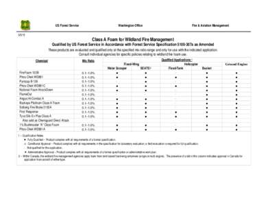 US Forest Service[removed]Washington Office  Fire & Aviation Management