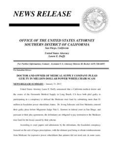 Crimes / Healthcare in Australia / Healthcare reform in the United States / Medicare / Presidency of Lyndon B. Johnson / Medical prescription / Fraud / False Claims Act / United States National Health Care Act / Health / Medicine / Law