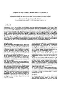 FLOW AND SOLIDIFICATION OF CORIUM IN THE VULCANO FACILITY Christophe JOURNEAU, Eric BOCCACCIO, Claude JEGOU, Pascal PILUSO, Gérard COGNET Commissariat à l’Energie Atomique, CEA / Cadarache,