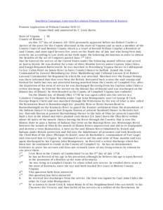 Southern Campaign American Revolution Pension Statements & Rosters Pension Application of William Canafax S19233 Transcribed and annotated by C. Leon Harris State of Virginia } SS County of Monroe }