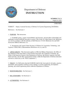 DoD Instruction[removed], August 19, 2011