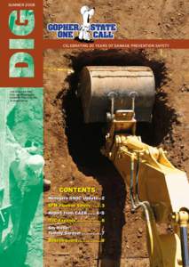 summer[removed]CELEBRATING 20 YEARS of DAMAGE PREVENTION SAFETY THE PUBLICATION FOR UNDERGROUND
