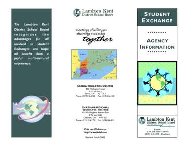 Academia / Lambton Kent District School Board / Student exchange program / Chatham–Kent / Sarnia / Youth For Understanding / Student exchange / Education / Culture