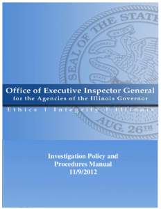 d  Investigation Policy and Procedures Manual[removed]