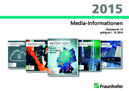 2015 Media-Informationen Preisliste Nr. 15 gültig ab[removed]  Media-Informationen