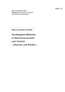 Hoch begabte Mädchen und Frauen: eine Risikogruppe