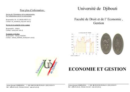 Pour plus d’information :  Université de Djibouti Service de l’Orientation, de la communication, De l’information et de la vie universitaire