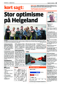 TORSDAG 17. JANUAR[removed]Helgeland Arbeiderblad
