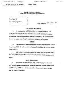 KS Trading Provisional Order, CPSC Docket 09-C0036, September 4, 2009