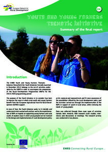 EN  Youth and Young Farmers Thematic Initiative Summary of the final report