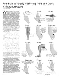 Minimize Jetlag by Resetting the Body Clock with Acupressure by Mary Golob, PT W